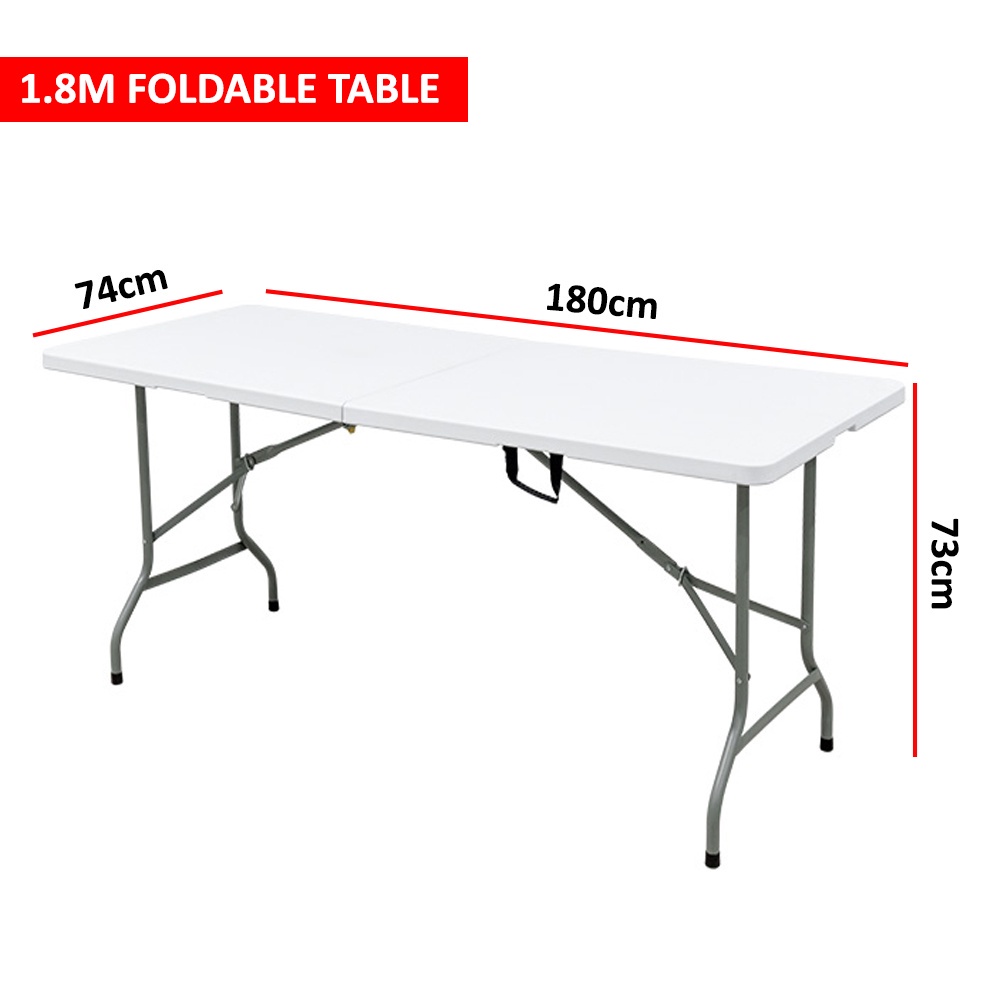 5/6FT Foldable Banquet Table Event / Camping / Hall / Buffet Outdoor Adjustable Height Folding Table