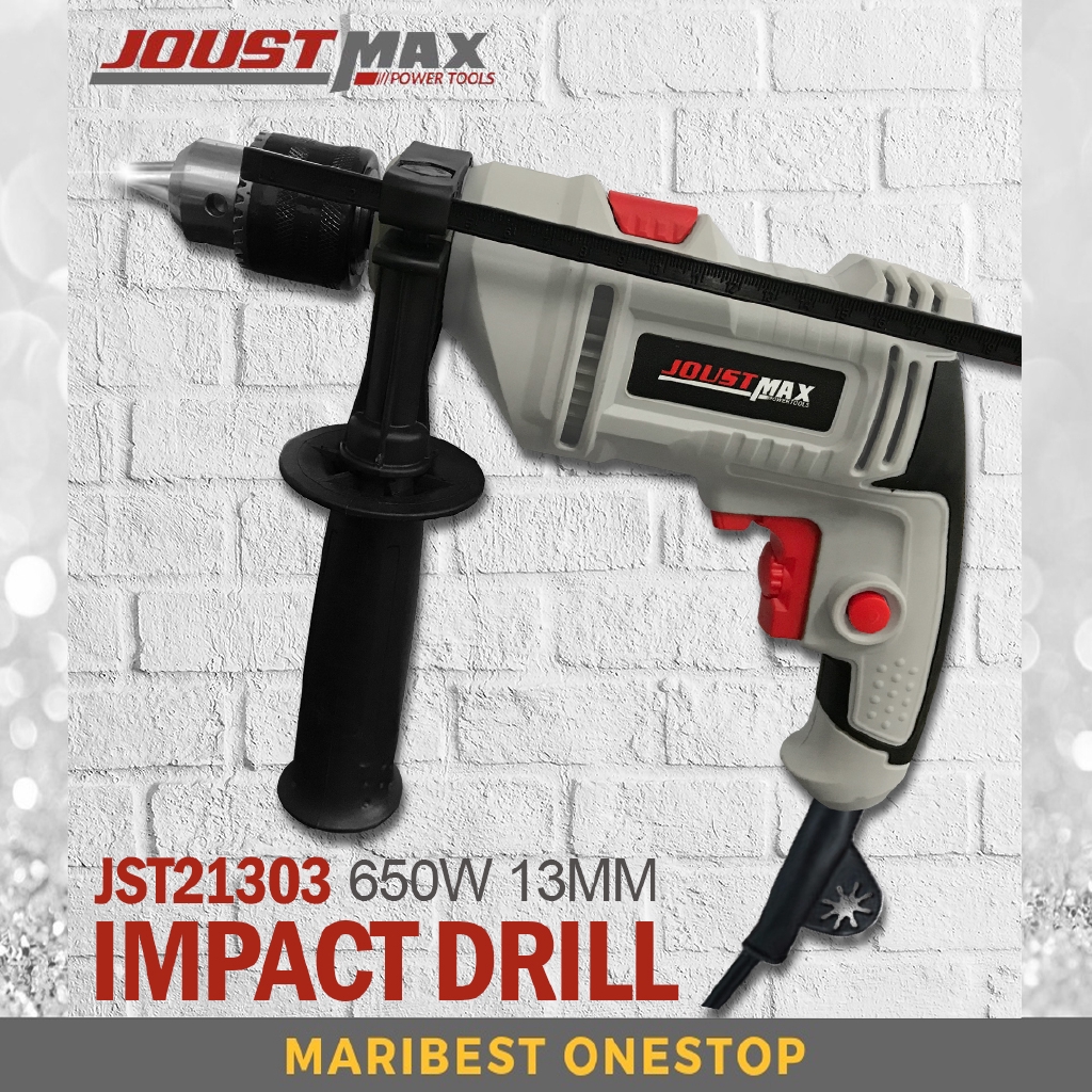 Joustmax JST21303 650W 13mm Two Function Mode Electric Impact Hammer Drill