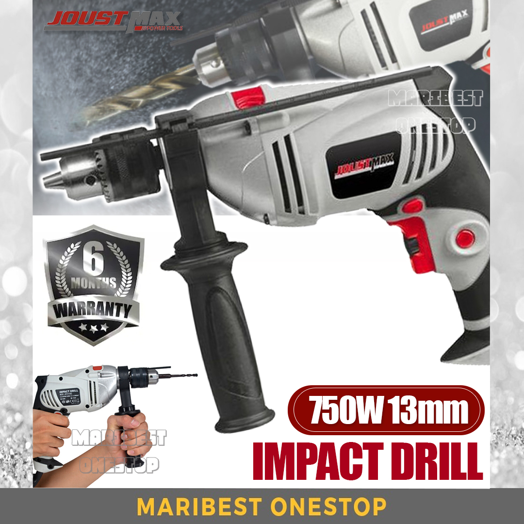Joustmax 750W 13mm JST21302 Two Mode Electric Impact Hammer Drill Home DIY Powertools