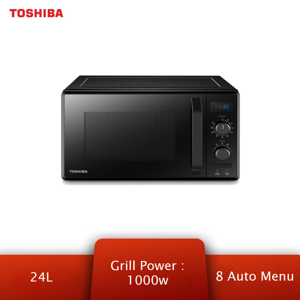 Toshiba 24L Microwave Oven with Grill Function MW2-AG24PF(BK) MW2-AG24PF