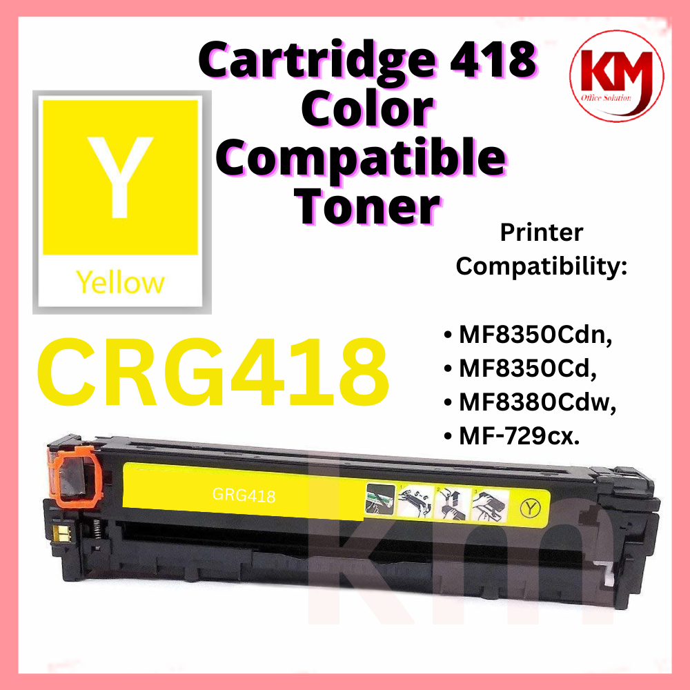 Compatible Toner Canon Color Toner CRG418 Cartridge 418 MF8350Cdn MF8350Cd MF8380Cdw MF729cx MF-8350