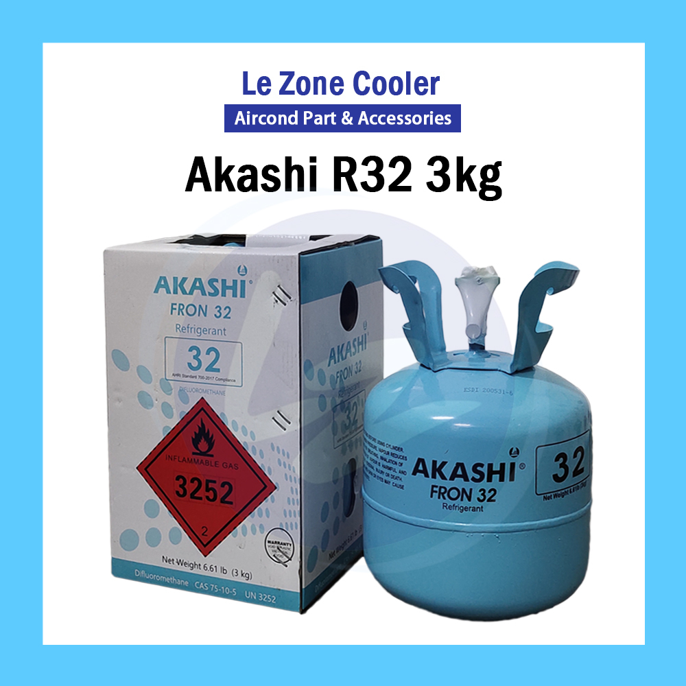 Akashi R32 Aircond Gas 3kg Home Aircond Rumah Aircond Top up Refill