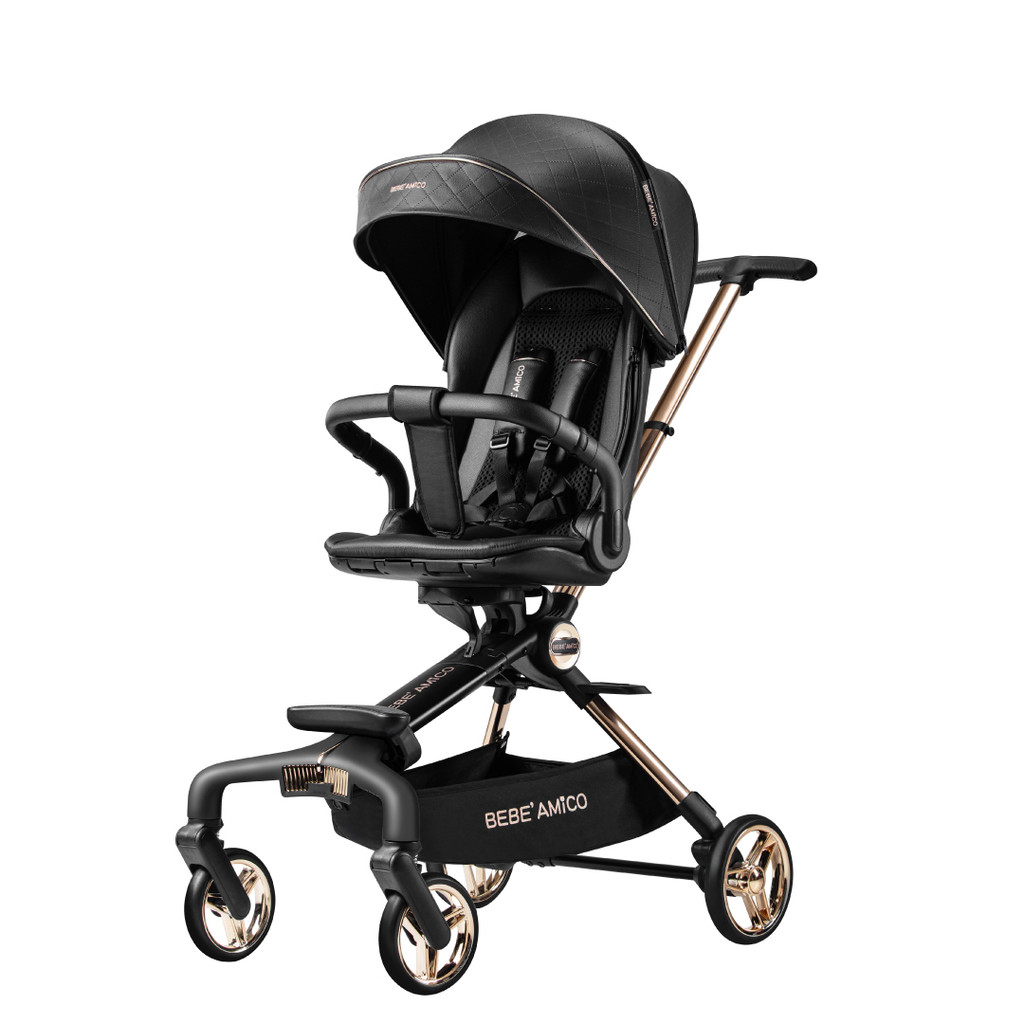 Bebe Amico Dual Two Ways Facing Stroller X7 With 360 Rotation Seat