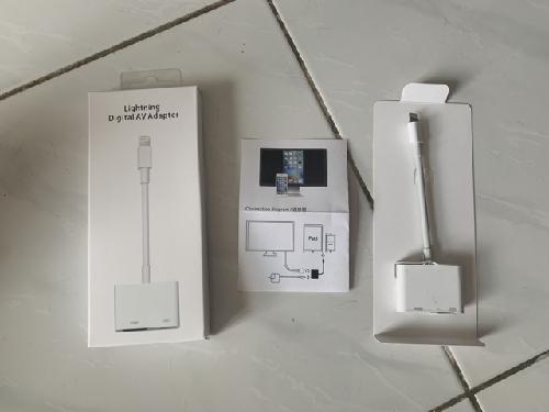 IPHONE TO HDMI ADAPTER SPLITTER MIRROR GAME STREAM MOVIE VGA AV DIGITAL 1080P FULL HD
