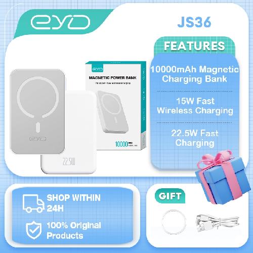 EYD JS35 POWER BANK MINI WIRELESS MAGNETIC FAST CHARGE ORIGINAL MOBILE POWERBANKS WITH AUTO-WAKE (50