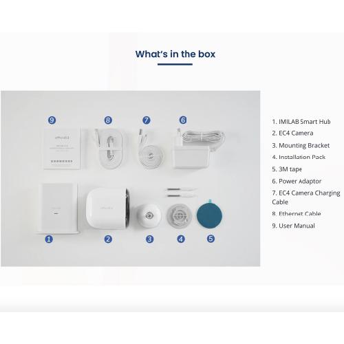 Imilab EC4 CCTV Wireless Outdoor CCTV Security Camera Full HD PTZ IP Camera CCTV Outdoor Security Ca