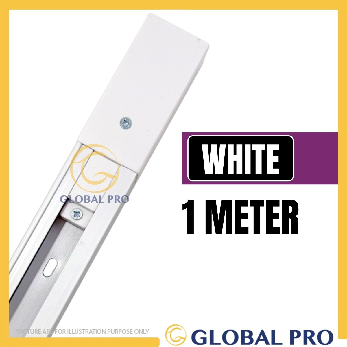 1 Meter Track Light Rail Track Bar Lampu Track Rail Lampu Siling Track Light Rail Light Lampu Siling