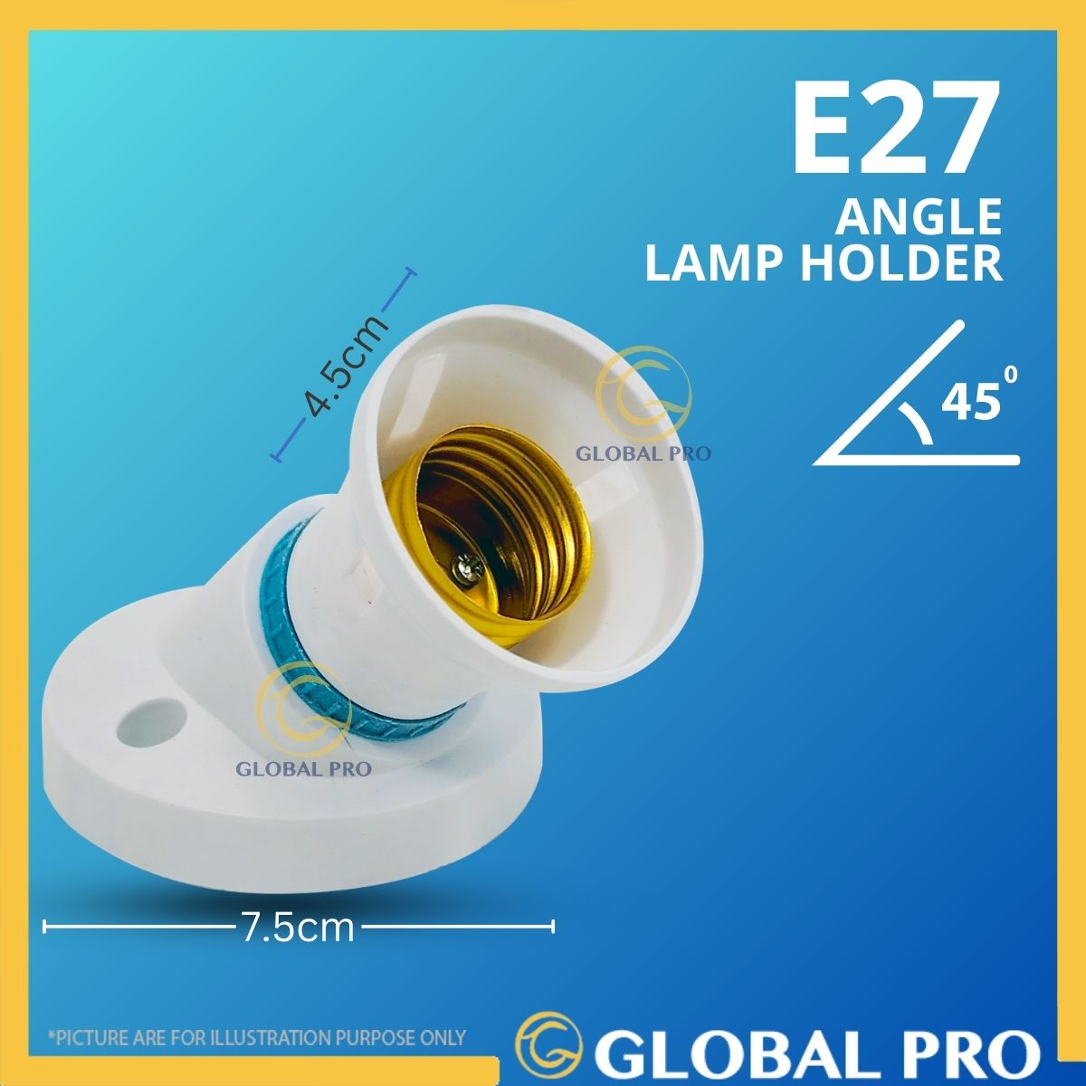 LAMP HOLDER Socket Adapter Lampu DIY Lamp Base Bulb Holder GU10 PLC E27 MR16 Lampu Rumah Wedge Holde