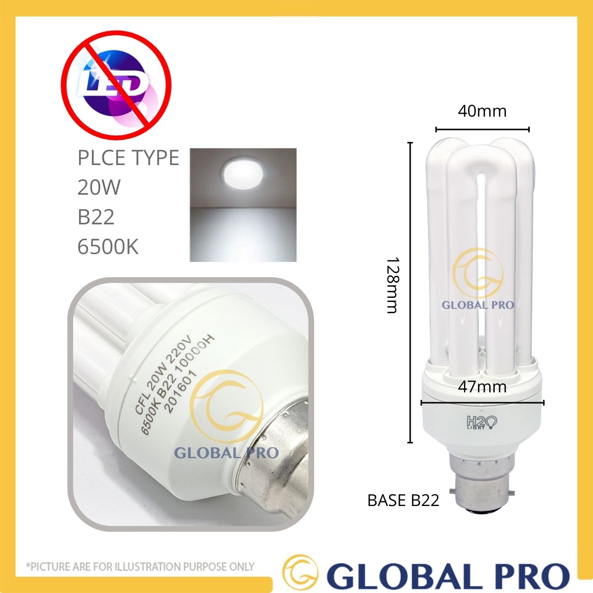 [ BUY 5 FREE 1 ] H2O Light Bulb PLCE 3U E27 / B22 Light Bulb Energy Saving Lamp Warm White / Dayligh