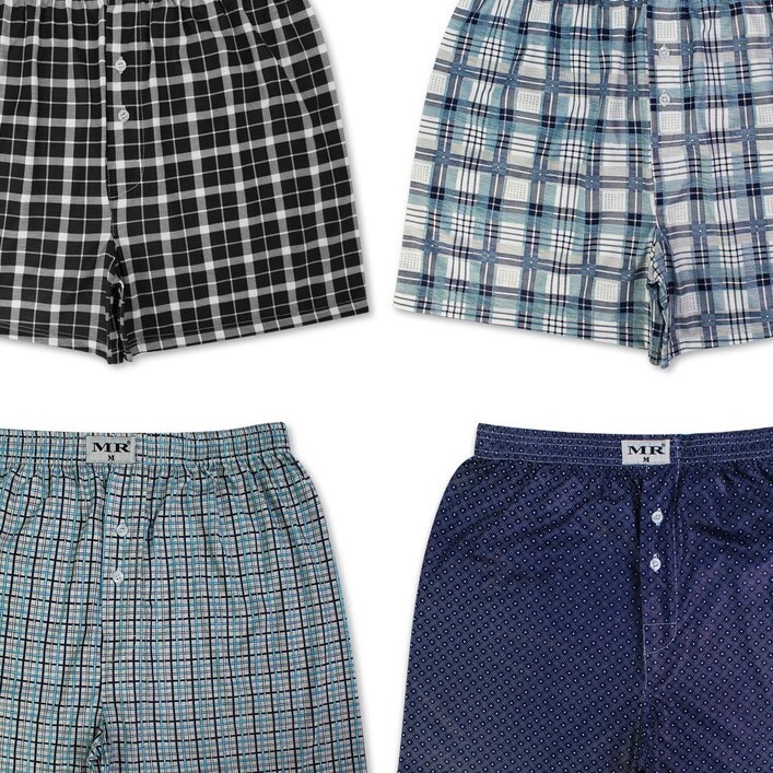 GILDAN X MR Comfort PATTERN Assorted Color Polyester Male Men Boxer Underwear Seluar Pendek - 3PCS/P