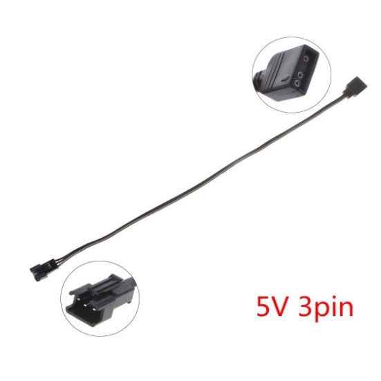 5V 3Pin Motherboard Aura JST Header SM 3p Male Light Strip Cable