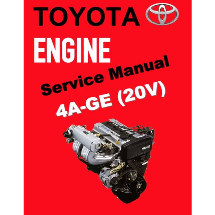 4AGE TOYOTA ENGINE 4A-GE (20V) "BLACKTOP" SERVICE WORKSHOP MANUAL + DIAGNOSTIC MANUAL + WIRING DIAGR