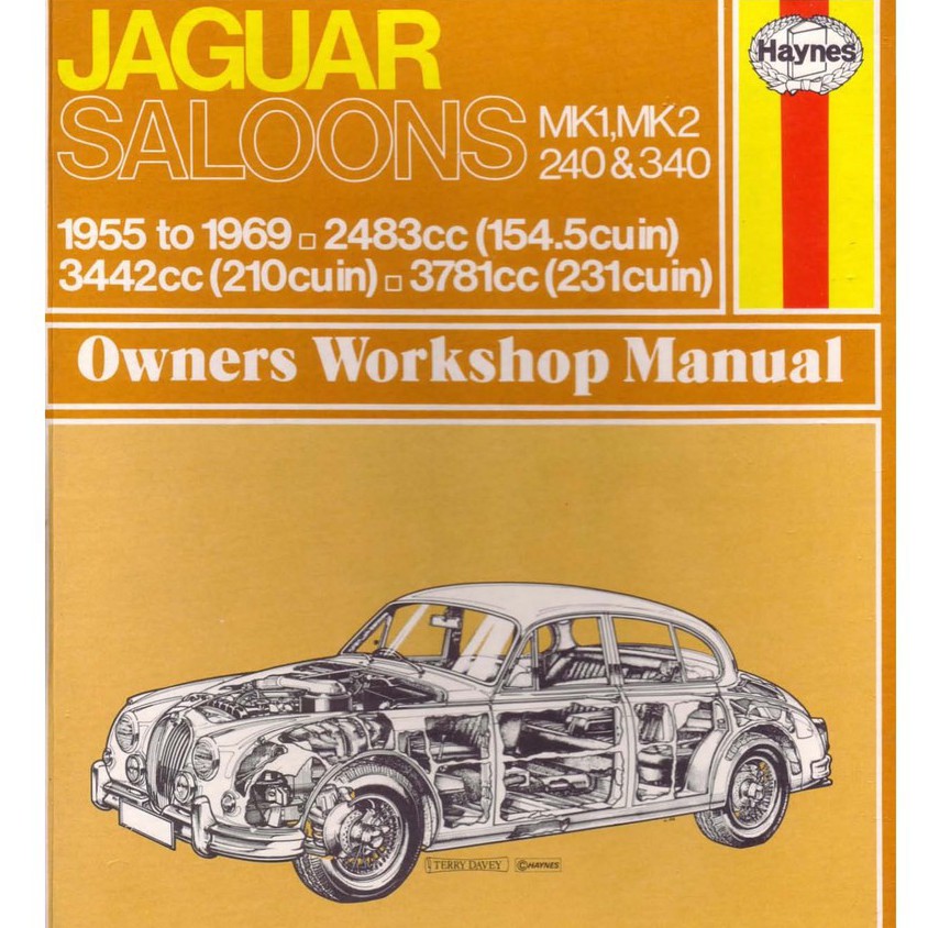 [CLASSIC] JAGUAR MK1 & MK2 240/340 (1955-1969) WORKSHOP REPAIR SERVICE MANUAL - HAYNES