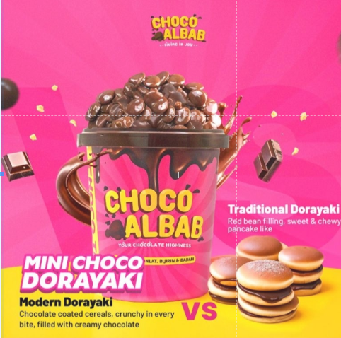 ✨Mini Cutie Choco Tub ✨ Choco Albab Rice Ball Crunch Dorayaki || 3 Tubs || Halal || Sedap || Travel 
