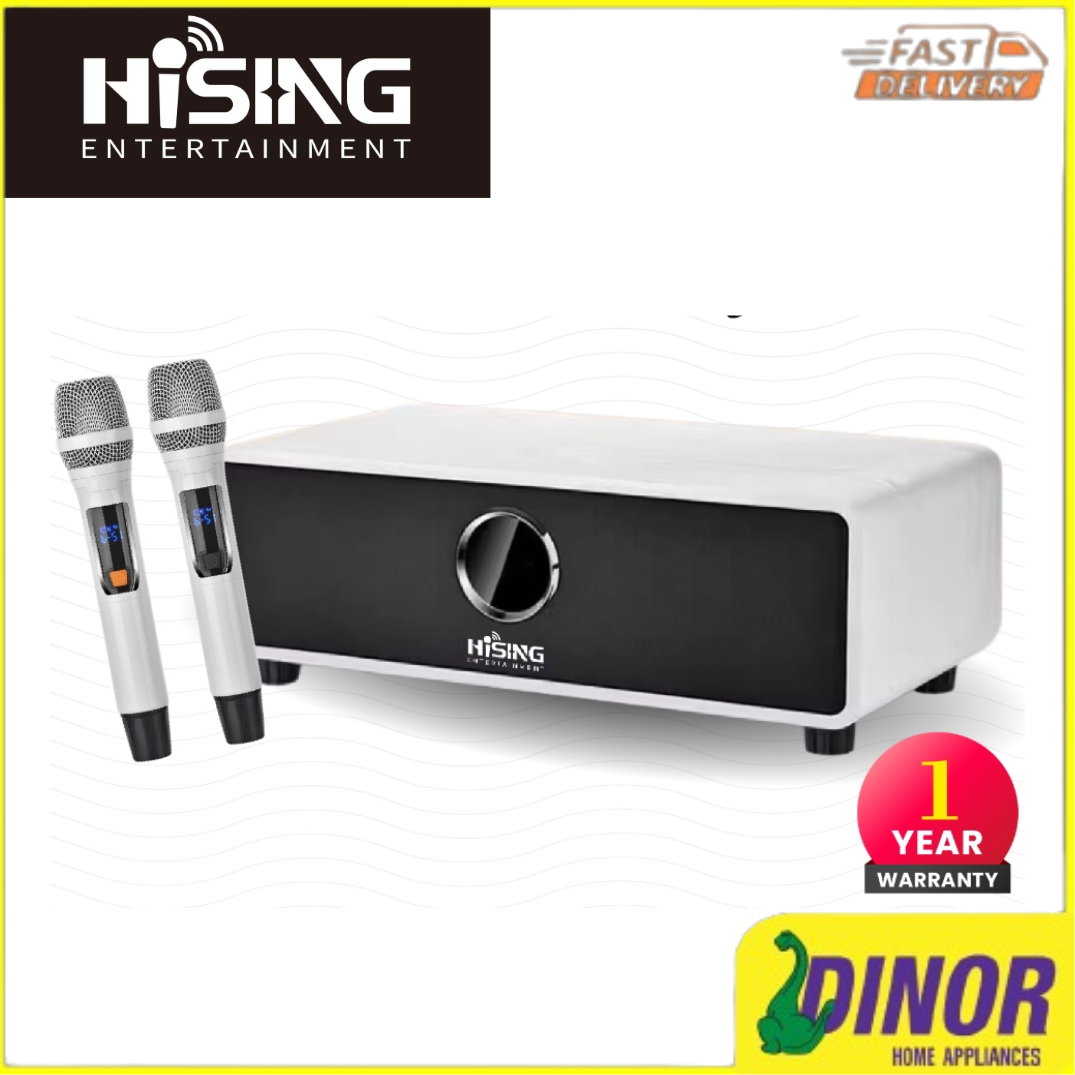 HiSing M100 K-Master All-in-One Family Karaoke Soundbar KTV BOX with Amplifier, Mixer, Wireless Mic
