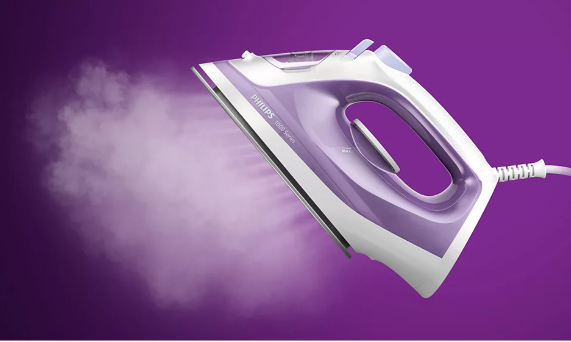 PHILIPS 1000 Series Steam Iron with Non-Stick Soleplate DST1040/30 (Garment Care)