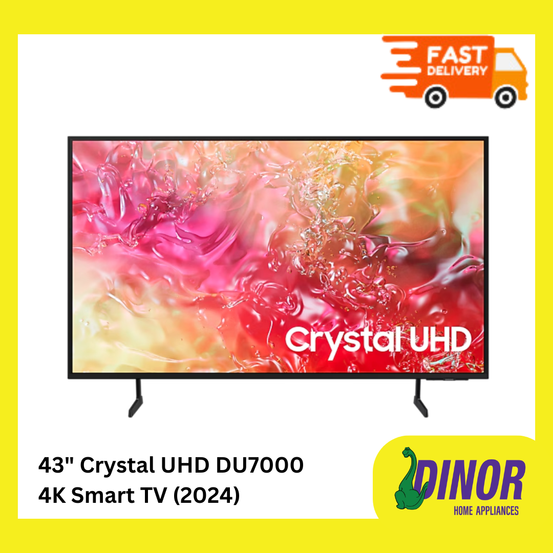 SAMSUNG 43" Crystal UHD DU7000 4K Smart TV (2024) UA-43DU7000KXXM