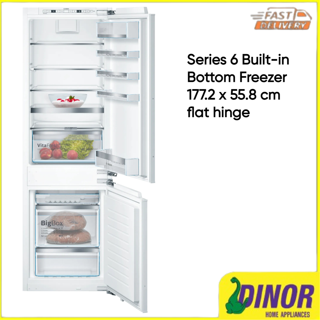 Bosch KIN86AF30O Peti Sejuk Dibina 273L dengan Freezer di Bawah