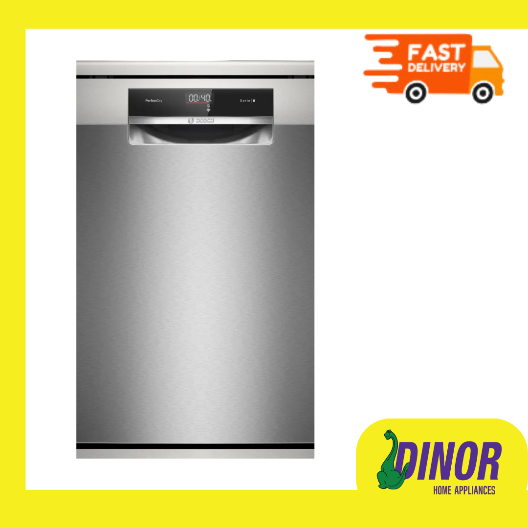 BOSCH Series 8 Freestanding Dishwasher 60 cm Brushed steel anti-fingerprint SMS8YCI01E