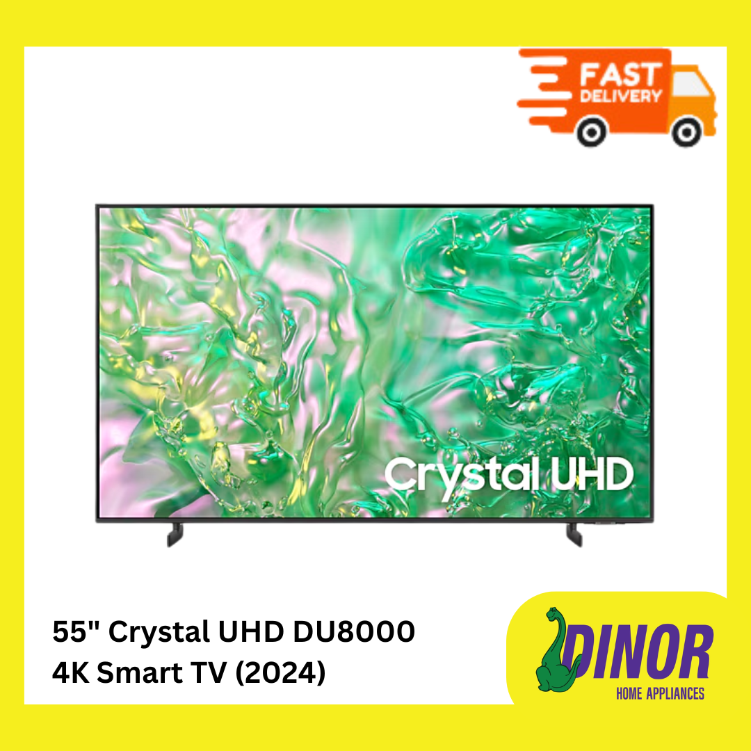 SAMSUNG 55" Crystal UHD DU8000 4K Smart TV (2024) UA55DU8000KXXM
