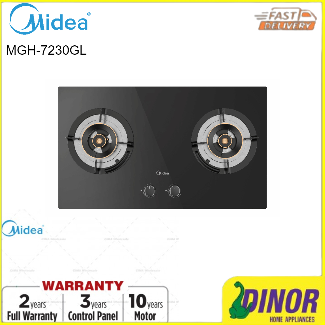 Midea Kitchen Appliances  Midea Built-In Appliance Built-in Gas Hob with 5.8kW Burners - MGH-7230GL