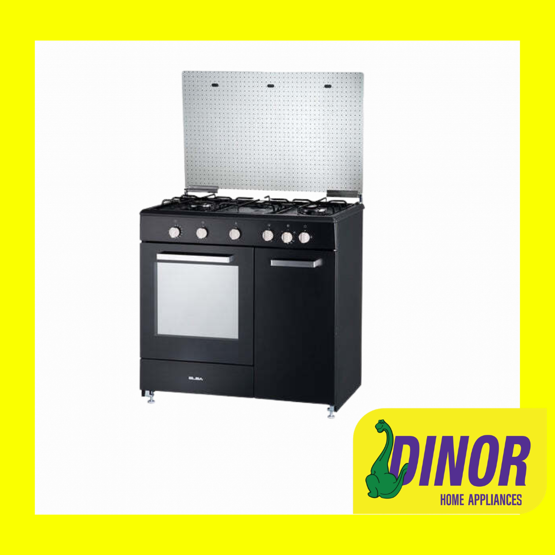 ELBA 70L 3-Burner Freestanding Gas Cooker with Gas Oven EGC-C9703G(BK)