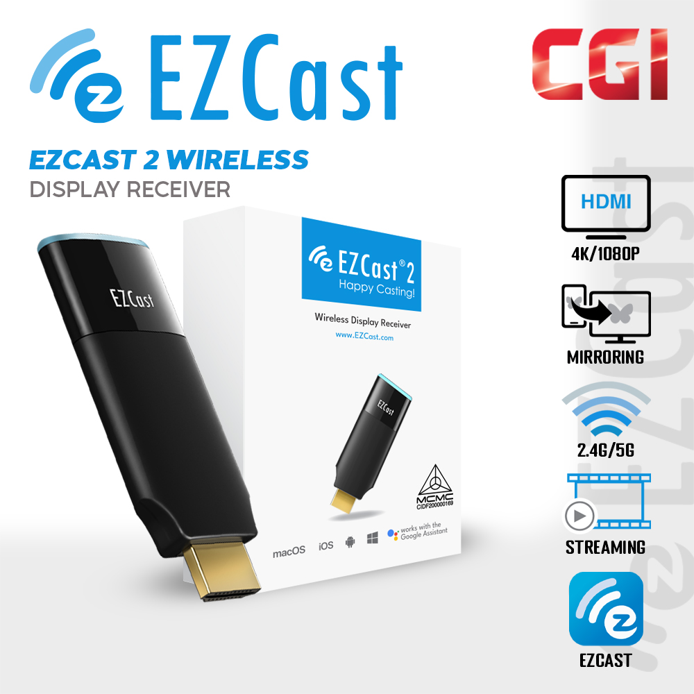 EZCast 2 Wireless 4K 5GHz Display Receiver