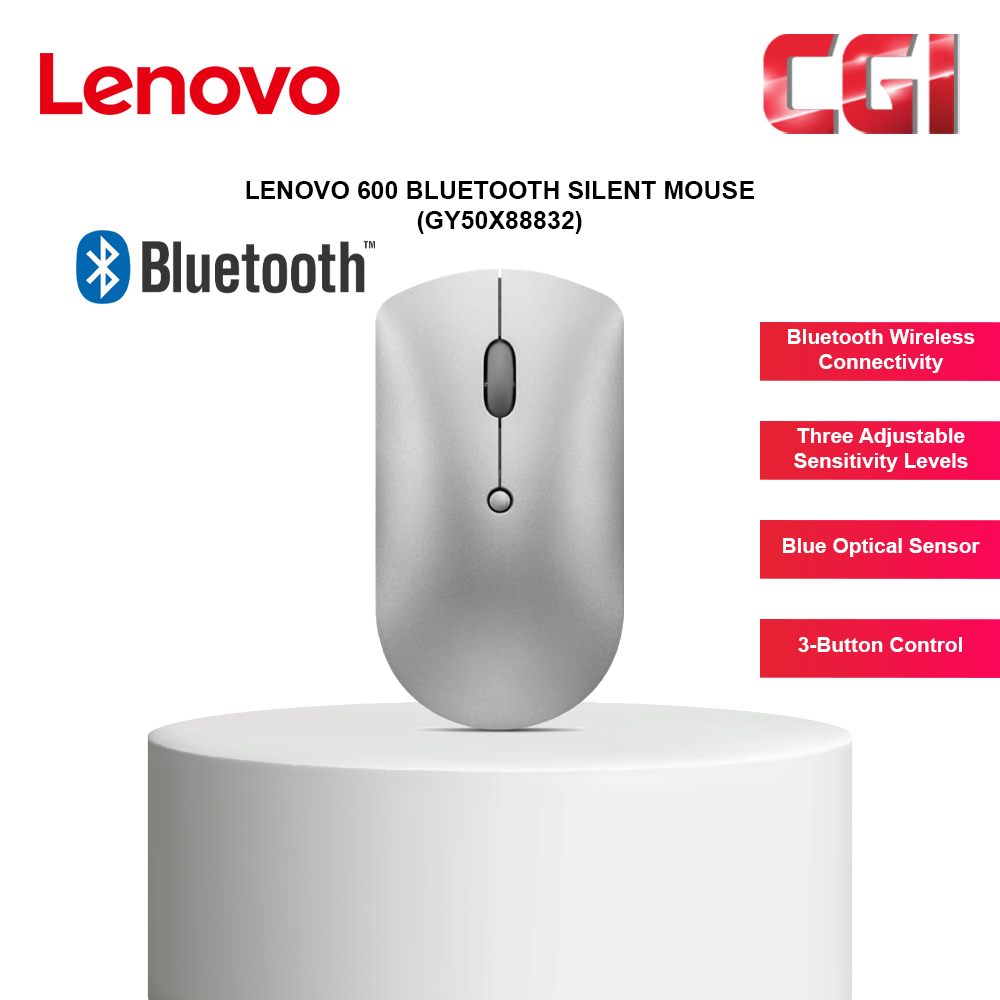 Lenovo 600 Bluetooth Silent Mouse (Iron Grey) - GY50X88832