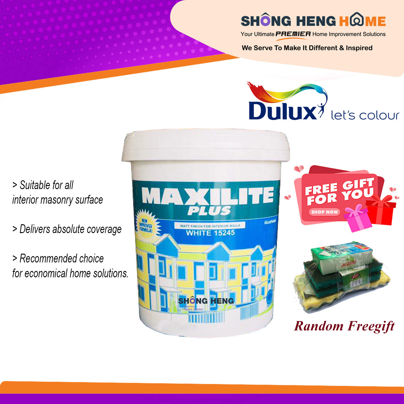 18L Dulux Maxilite Plus  White 15245