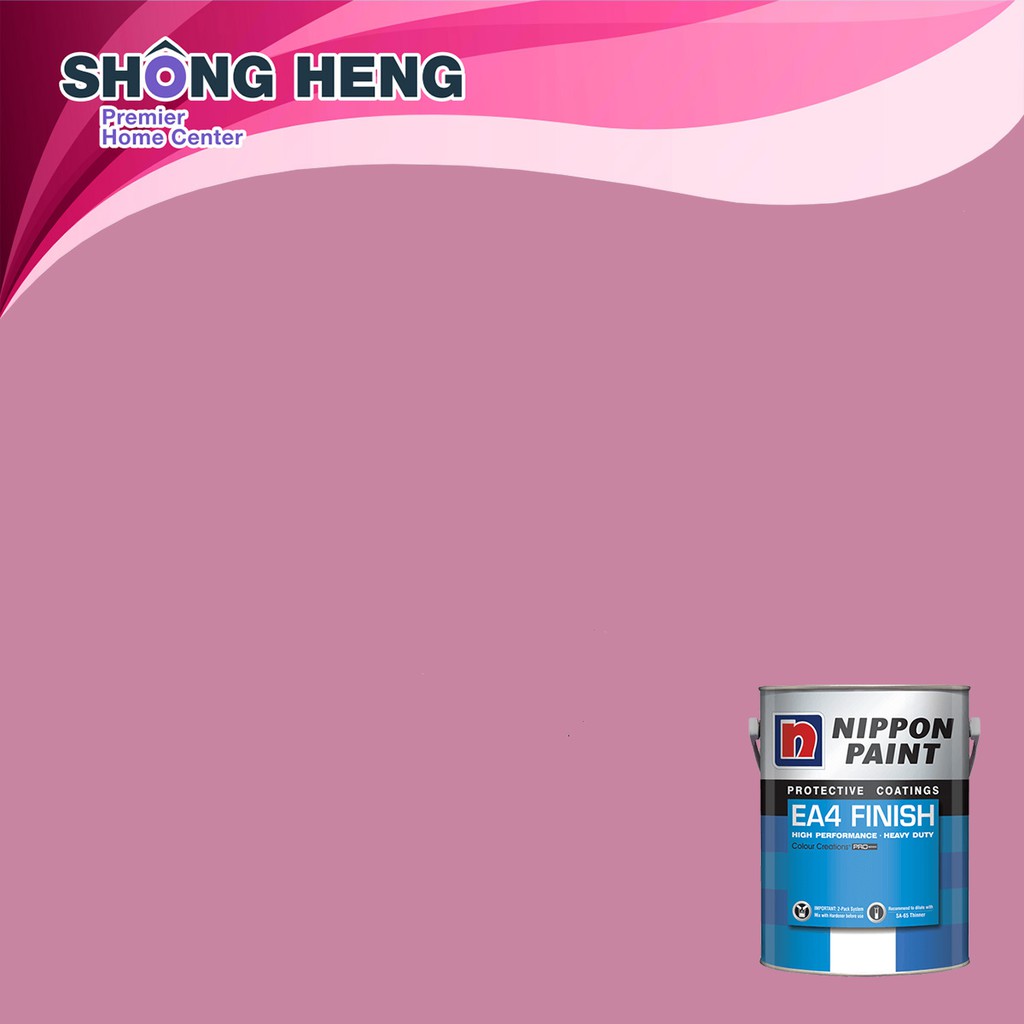 Nippon Paint 5L -  EA4 Finish (High Performance Heavy Duty) + Hardener - Light Violet BS797