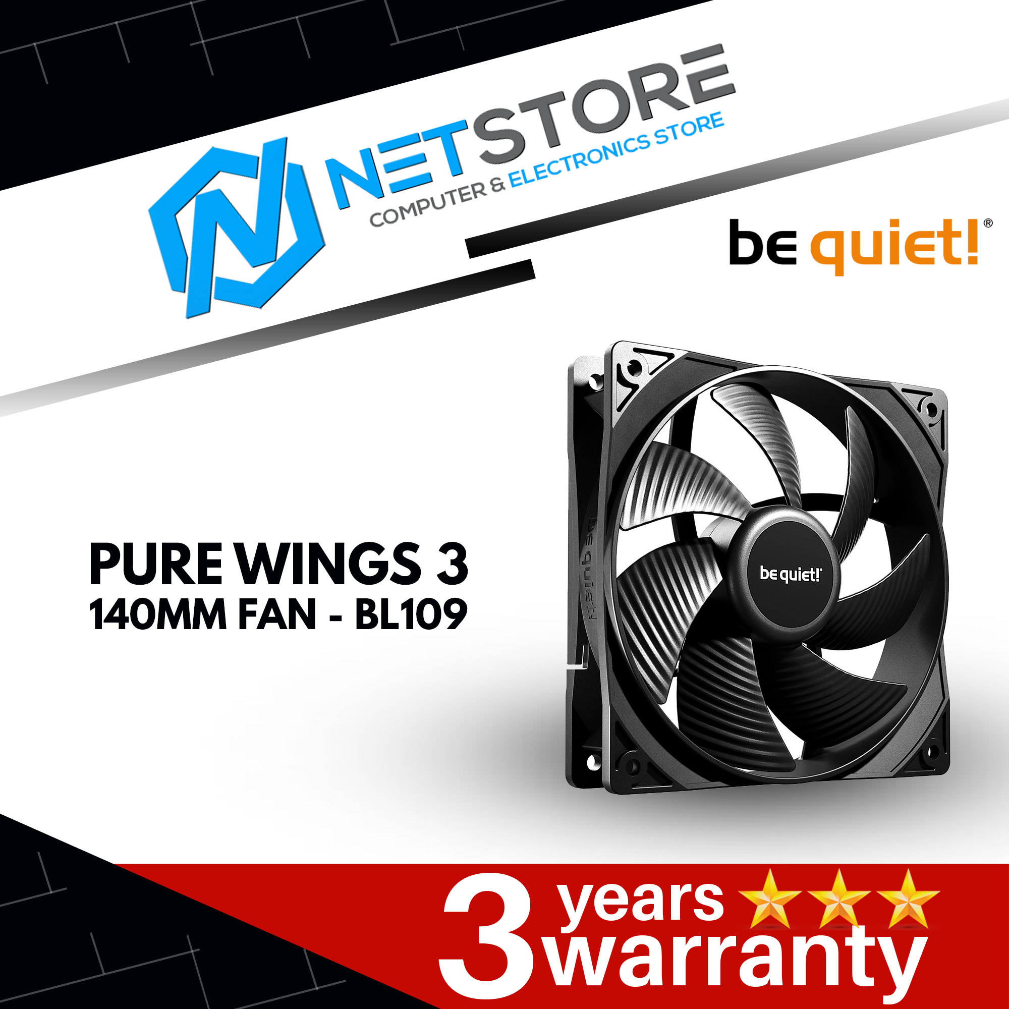 BE QUIET PURE WINGS 3 140MM FAN - BL109