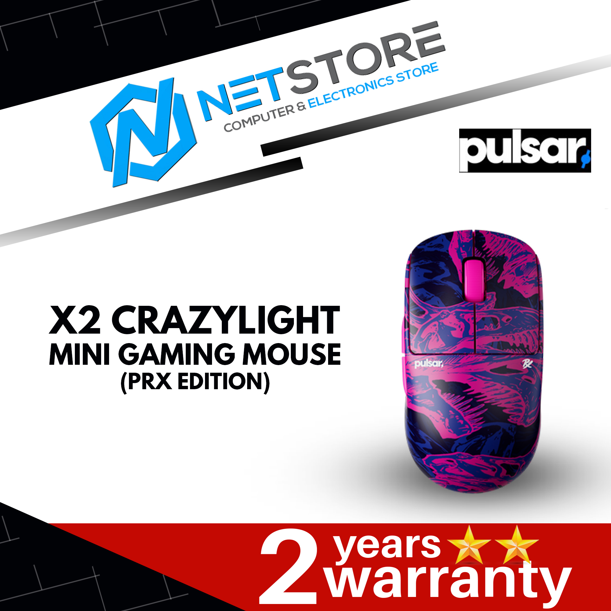 PULSAR X2 CRAZYLIGHT MINI WIRELESS MOUSE - PRX EDITION - PX2CL114