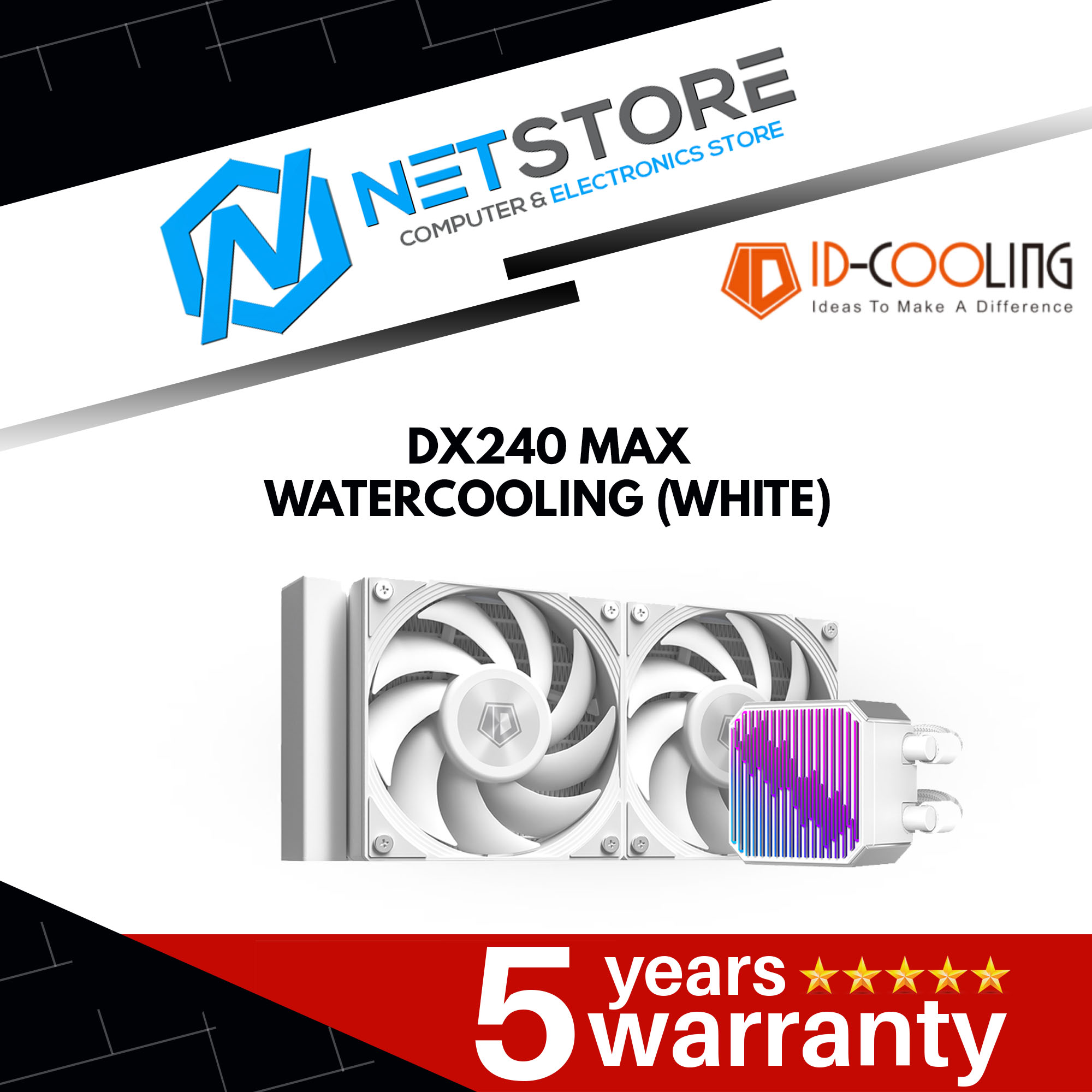 ID-Cooling DX240 MAX Watercooling - Black/White