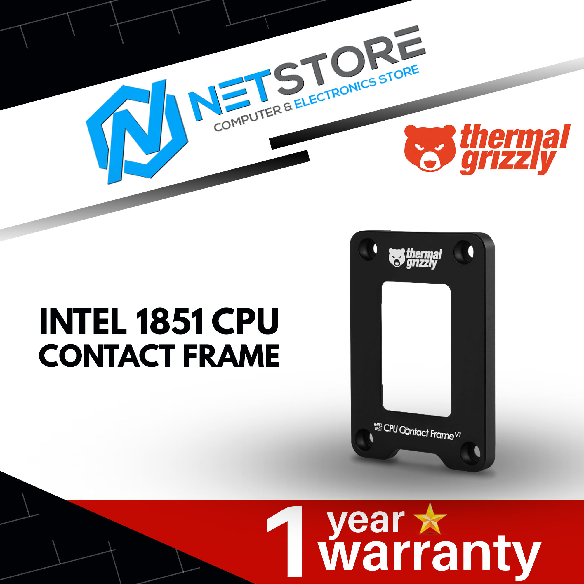 THERMAL GRIZZLY INTEL 1851 CPU CONTACT FRAME - TG-CF-i1851-V1