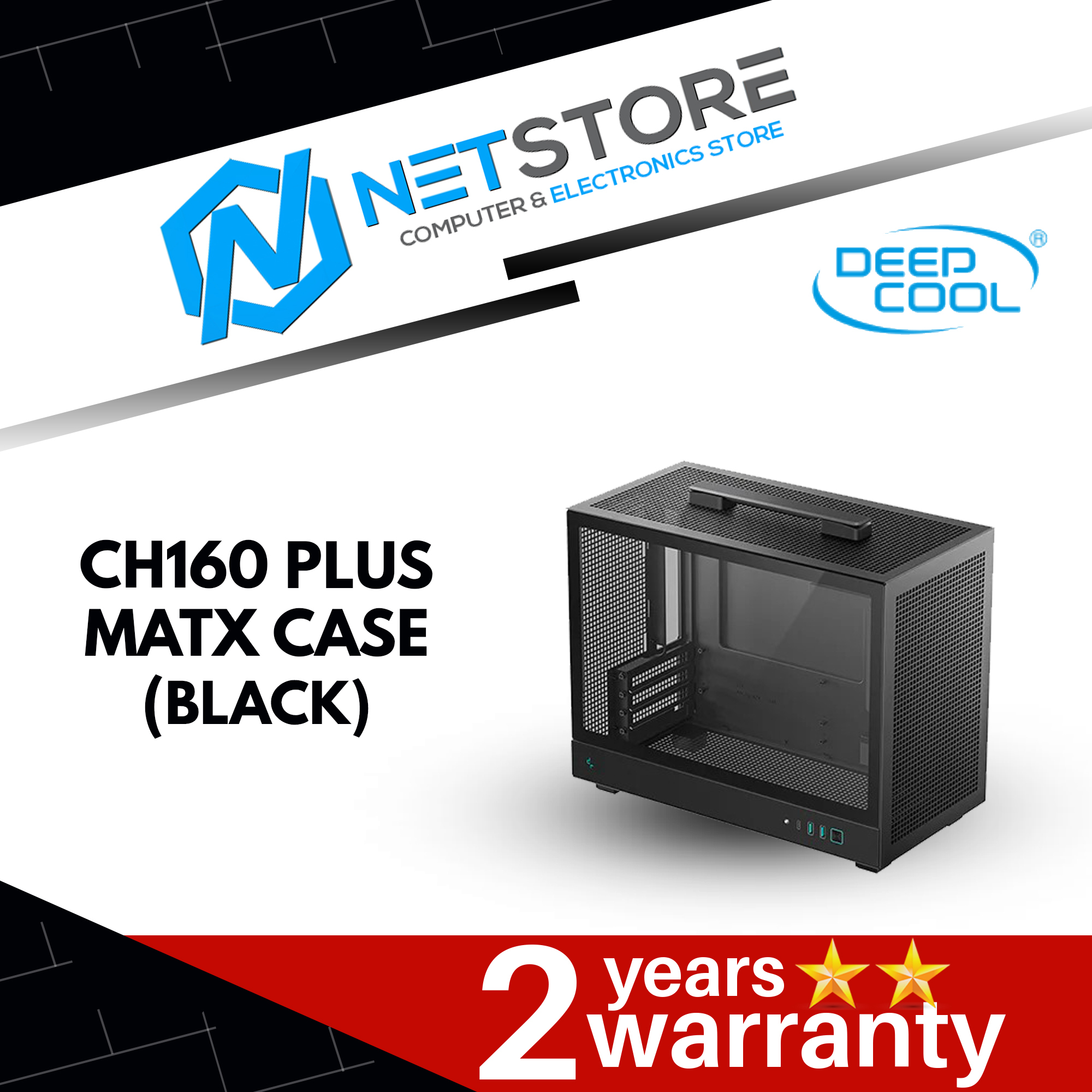 DEEPCOOL CH160 PLUS MATX CASE - (BLACK | WHITE)