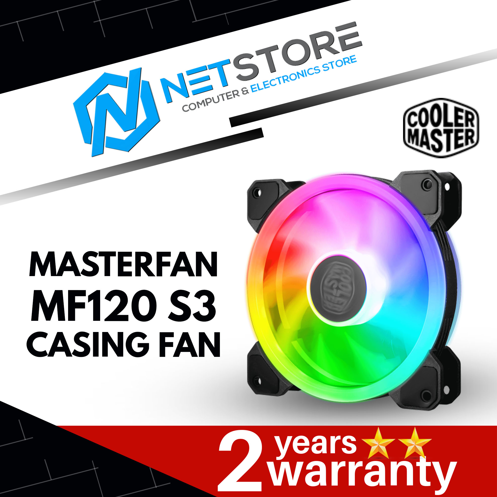 COOLER MASTER MASTERFAN MF120 S3 CASING FAN - MFW-B2DN-18NPA-S3