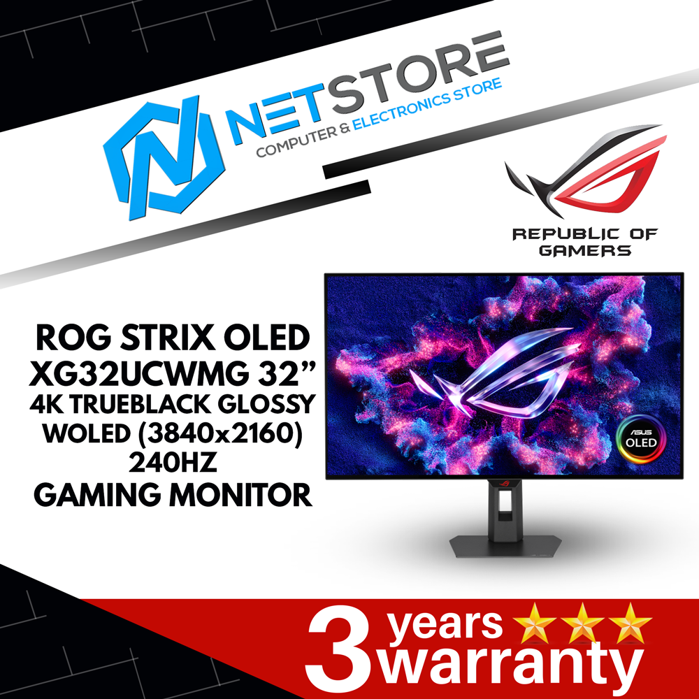ASUS ROG STRIX OLED XG32UCWMG GAMING MONITOR 32-INCH 4K WOLED 0.03MS GTG G-SYNC