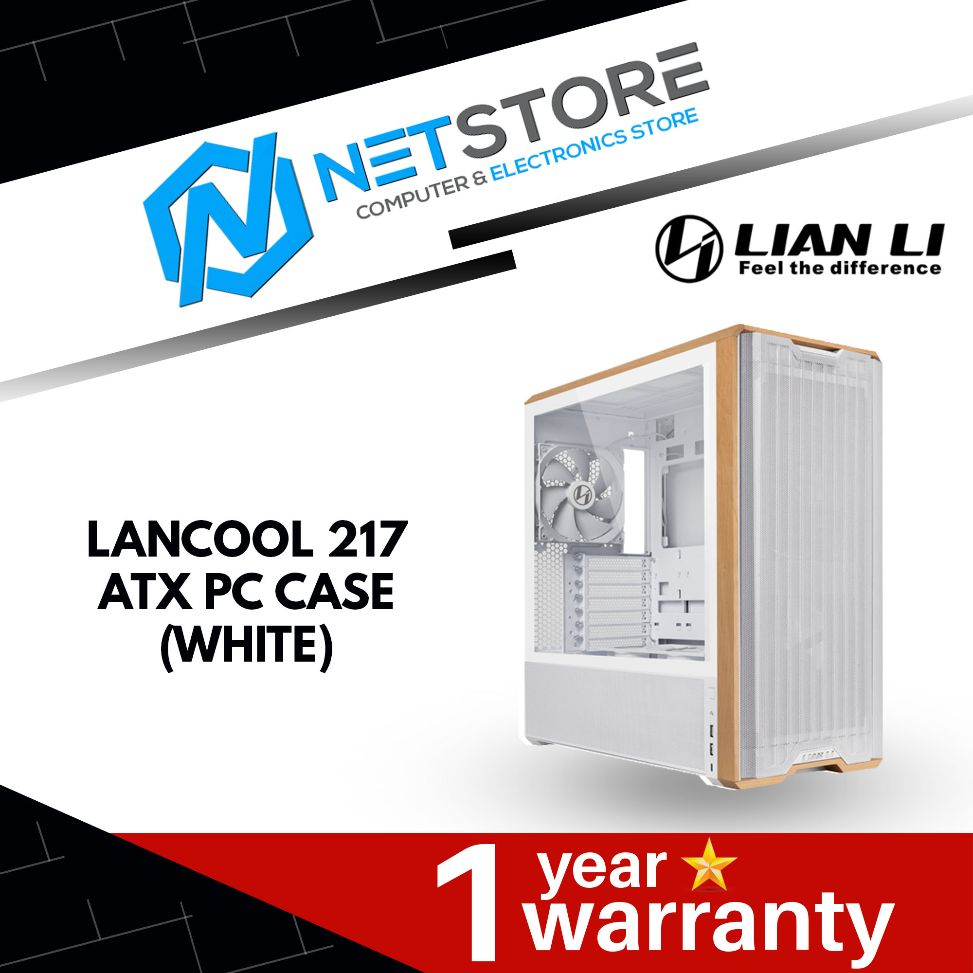LIAN LI LANCOOL 217 ATX PC CASE - (BLACK | WHITE)