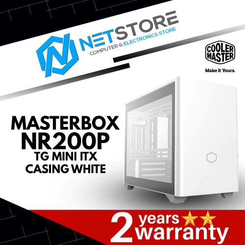 COOLER MASTER MASTERBOX NR200P TG MINI ITX CASING (WHITE)  - MCB-NR200P-WGNN-S00