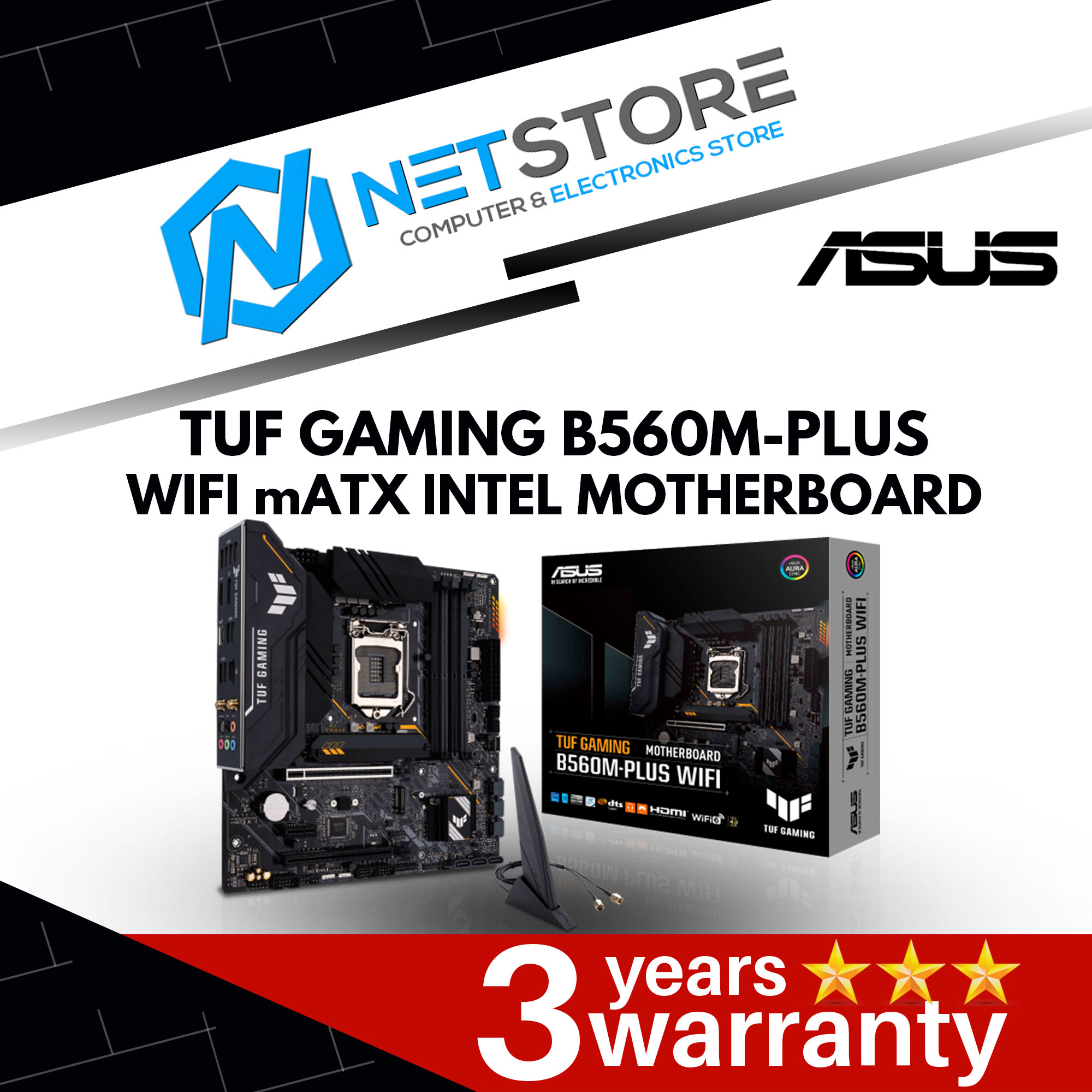 ASUS TUF GAMING B560M-PLUS WIFI MOTHERBOARD