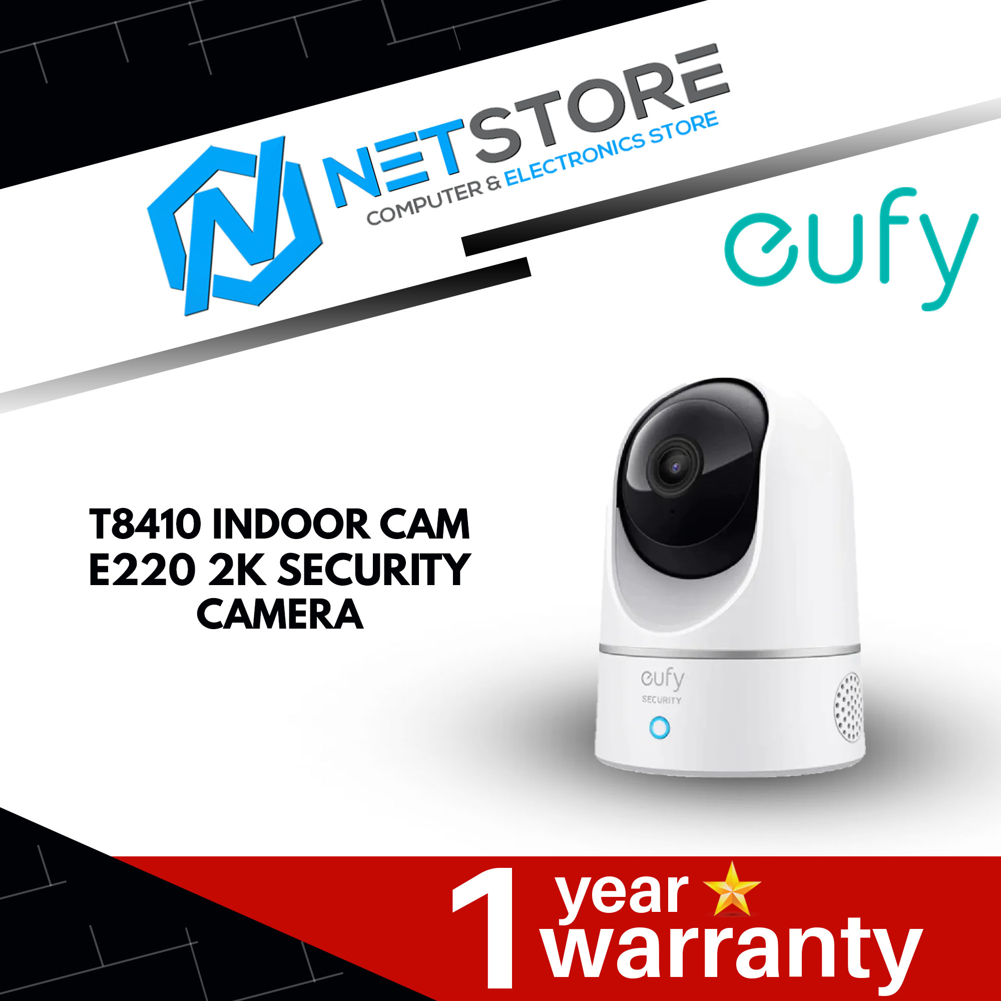 EUFY T8410 INDOOR CAM E220 2K SECURITY CAMERA