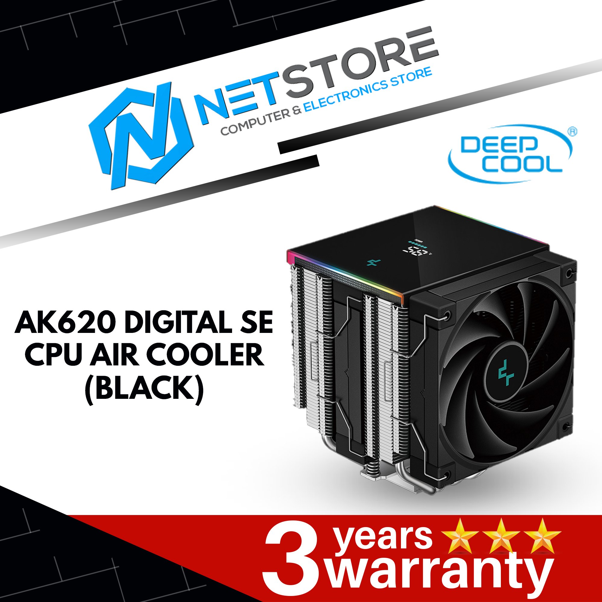 DEEPCOOL AK620 DIGITAL SE AIR COOLER - (BLACK | WHITE)