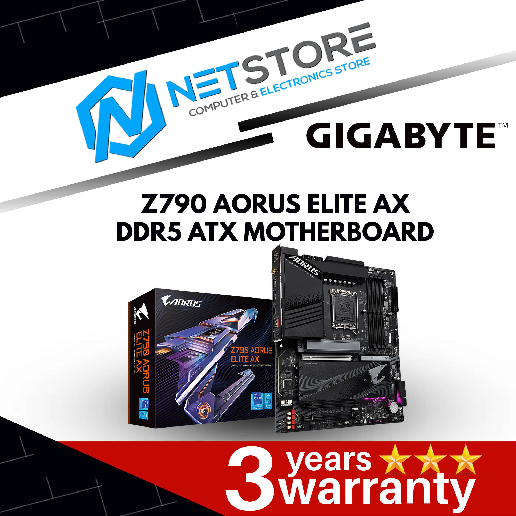 GIGABYTE Z790 AORUS ELITE AX DDR5 ATX MOTHERBOARD