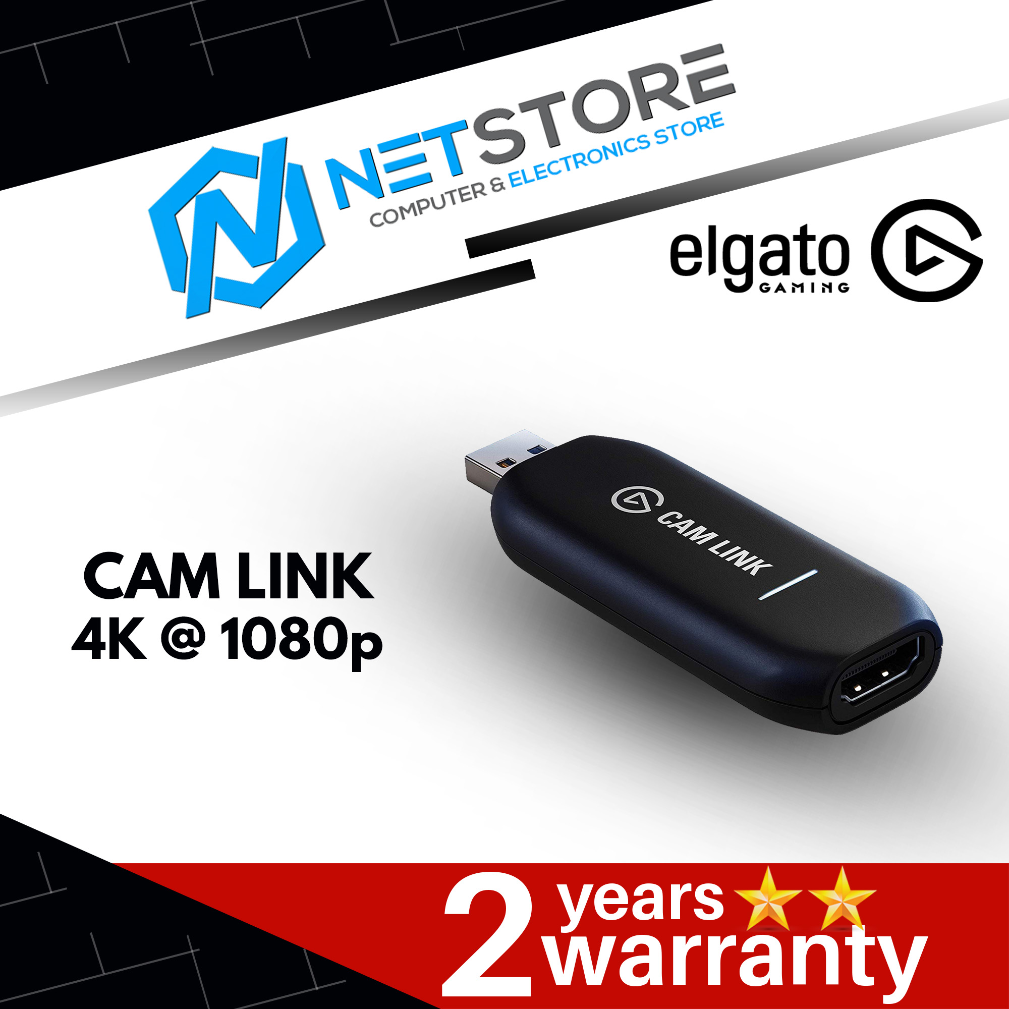 ELGATO CamLink 4K @ 1080p 60 or 4K at 30FPS Broadcast Live Action Cam