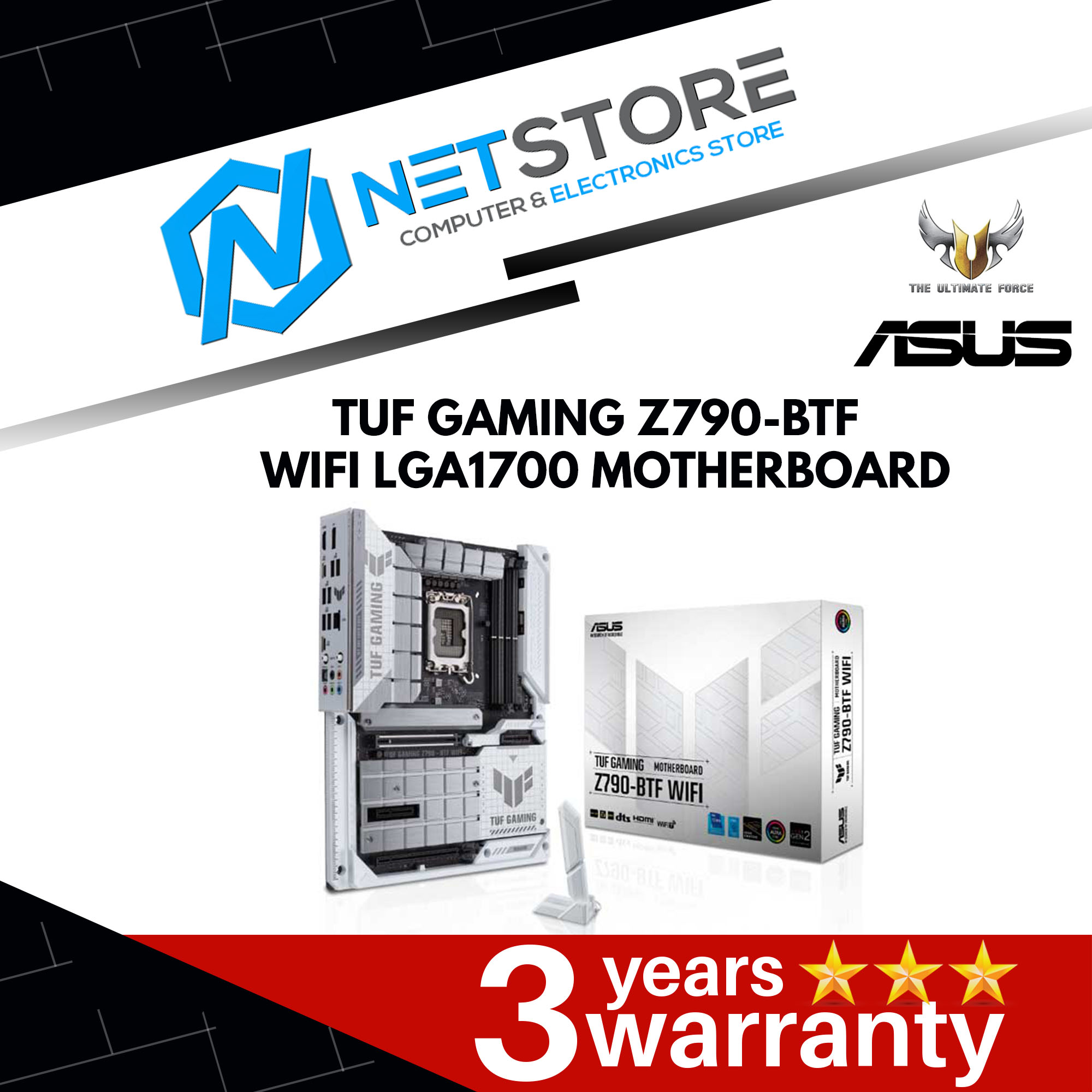 ASUS TUF GAMING Z790-BTF WIFI LGA1700 MOTHERBOARD - 90MB1GU0-M0UAY0