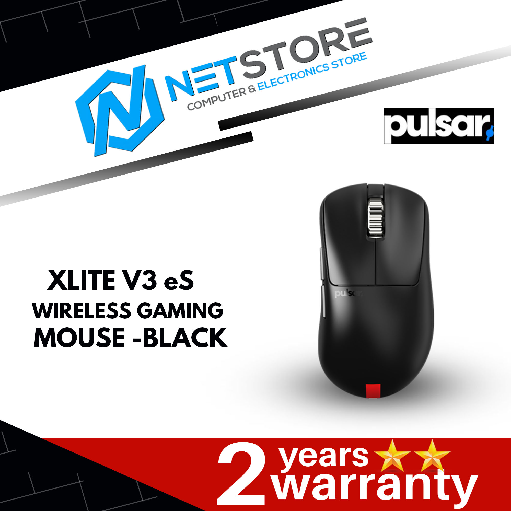 PULSAR XLITE V3 eS WIRELESS GAMING MOUSE - BLACK - PXV3ES21