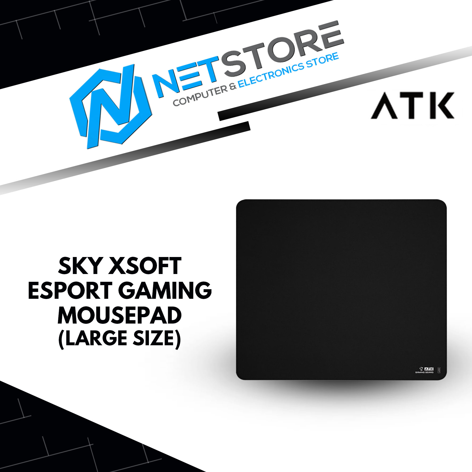 ATK SKY XSOFT ESPORTS MOUSEPAD - BLACK - (LARGE SIZE) - 6976742071674