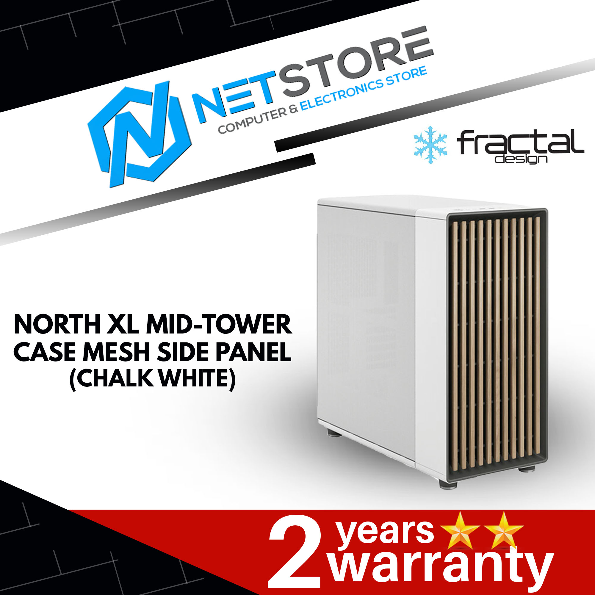 FRACTAL DESIGN NORTH XL MID-TOWER CASE MESH SIDE PANEL (BLACK, WHITE)