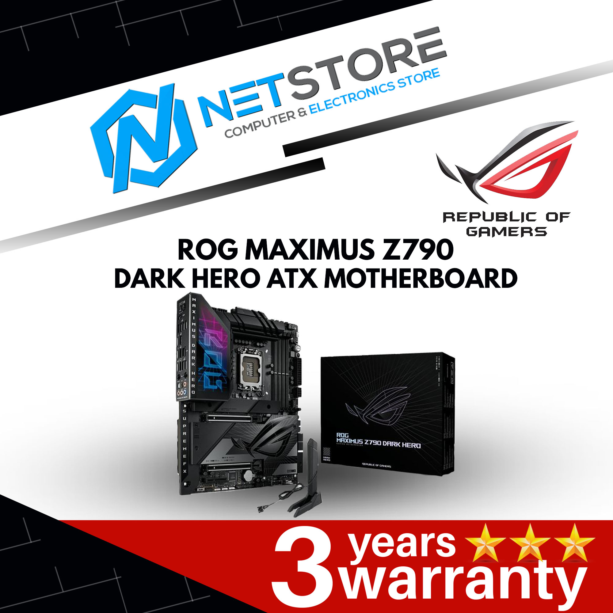 ASUS ROG MAXIMUS Z790 DARK HERO ATX MOTHERBOARD - 90MB1F90-M0UAY0