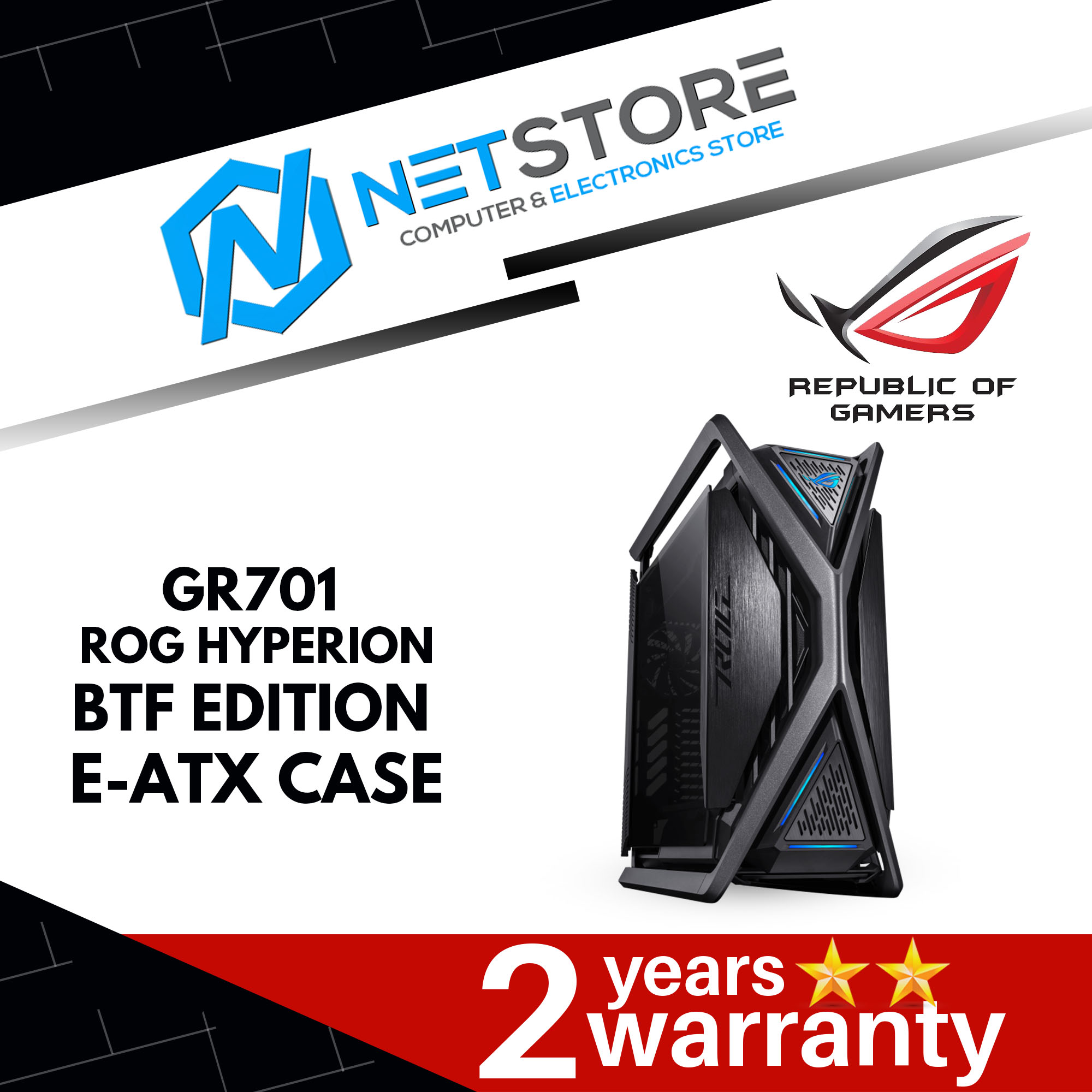 ASUS ROG HYPERION GR701 BTF EDITION (EATX) CASING - 90DC00F0-B30010
